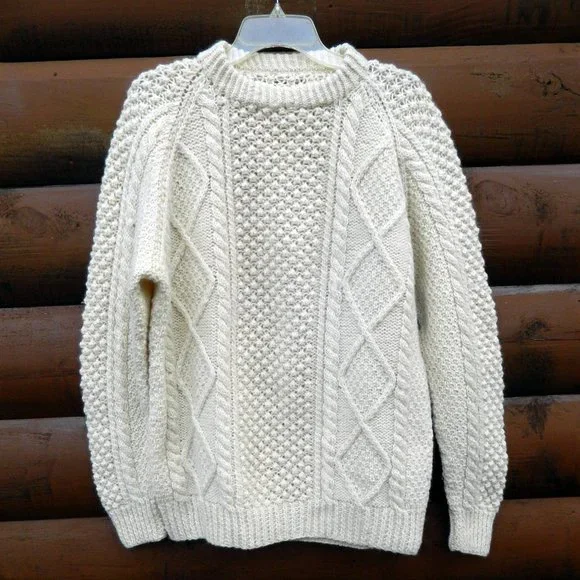 Handmade | Sweaters | Vintage Unisex Fisherman Knit Sweater 